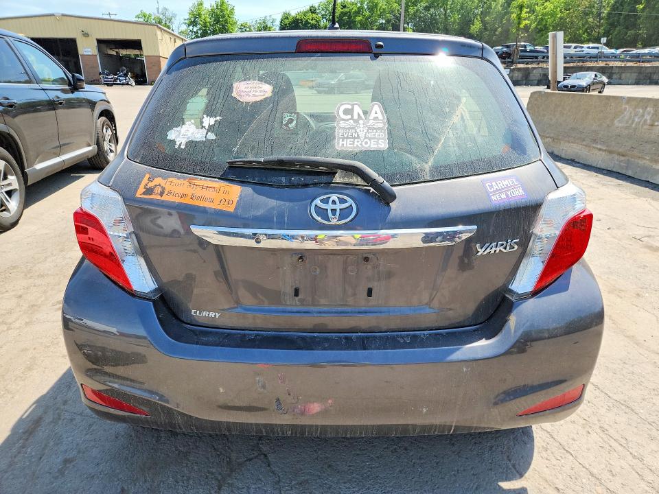 2014 Toyota Yaris VIN JTDKTUD36ED587395 COPART salvage auction — FRONT END, Ny - Mv-907A Salvage Certificate, sold $750 on 2026-07-14 (photo 6)
