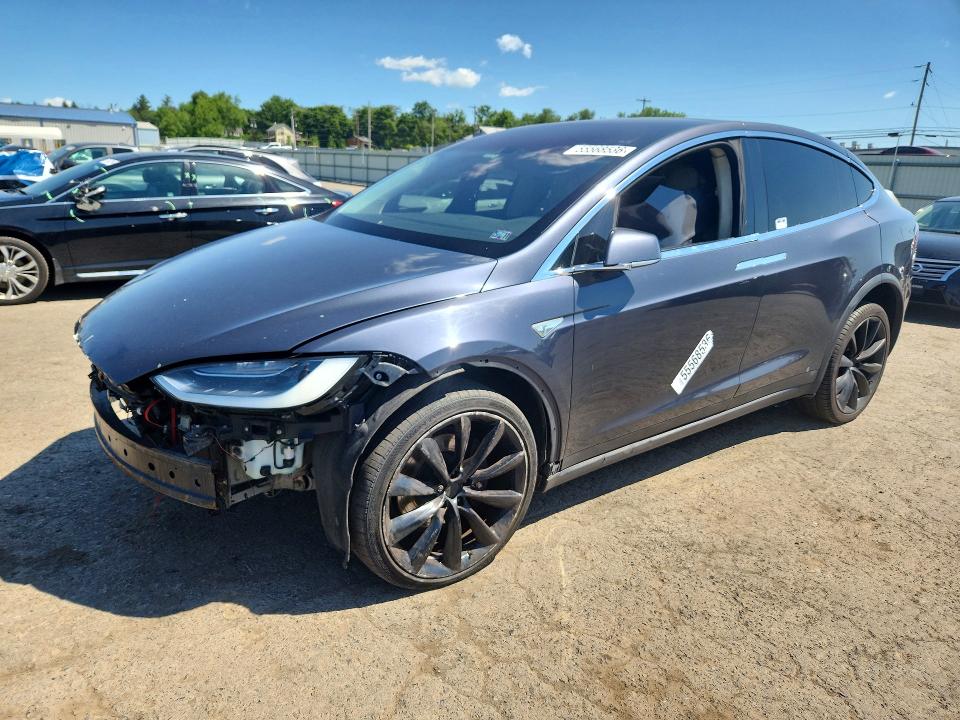 2016 Tesla Model x VIN 5YJXCAE23GF005713 COPART salvage auction — FRONT END, PA - CERTIFICATE OF SALVAGE, sold $1,000 on 2026-07-31 (photo 1)