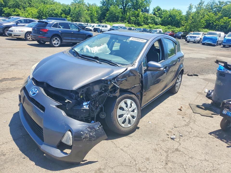 2012 Toyota Prius VIN JTDKDTB3XC1017800 COPART salvage auction — FRONT END, Nc - Salvage Certificate Of Title, sold $500 on 2026-07-07 (photo 1)
