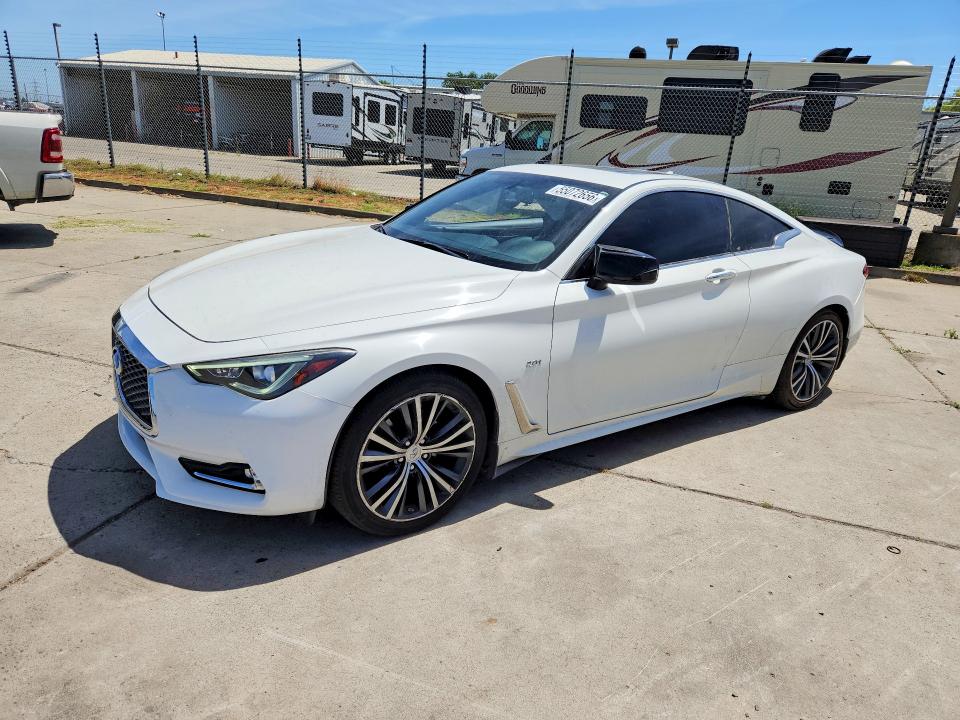 2018 Infiniti Q60 VIN JN1CV7EKXJM200656 COPART salvage auction — SIDE, Ca - Salvage Certificate, sold $6,500 on 2026-07-20 (photo 1)