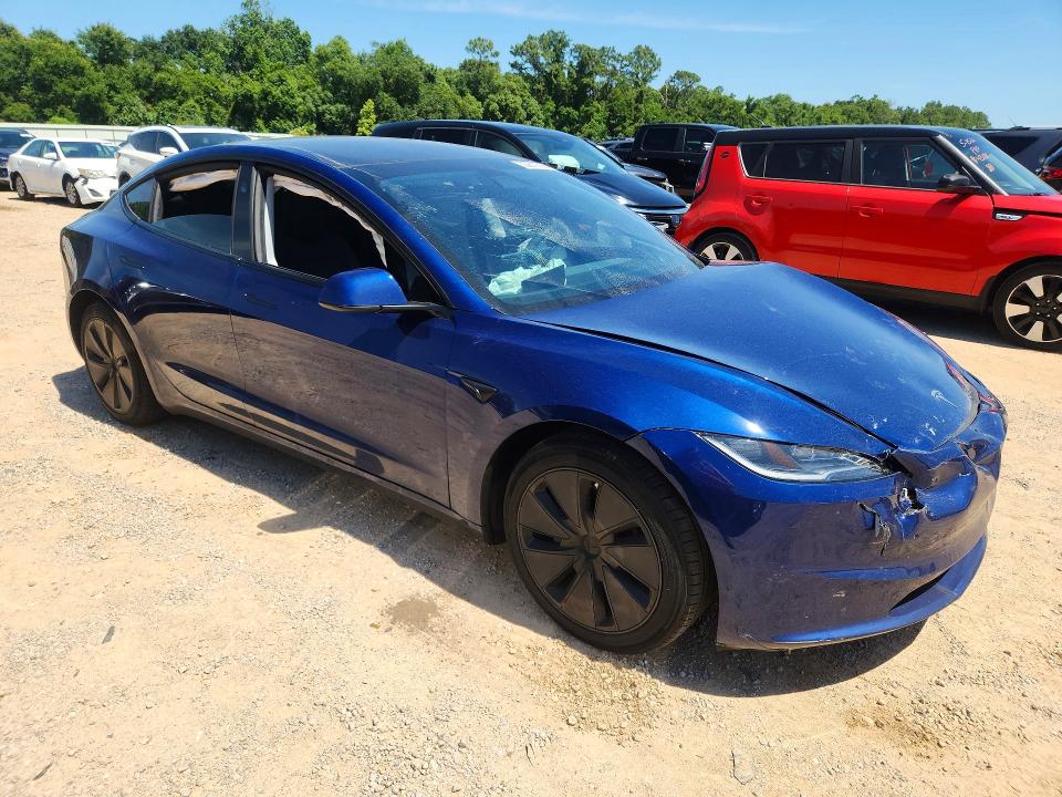 2024 Tesla Model 3 VIN 5YJ3E1EBXRF791943 COPART salvage auction — FRONT END, Al - Cert Of Title-Salvage Title, sold $10,700 on 2026-07-07 (photo 4)
