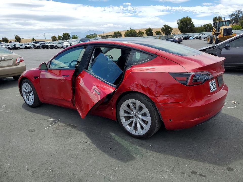 2023 Tesla Model 3 VIN 5YJ3E1EB5PF609904 COPART salvage auction — SIDE, Ca - Salvage Certificate, sold $11,000 on 2026-07-15 (photo 2)
