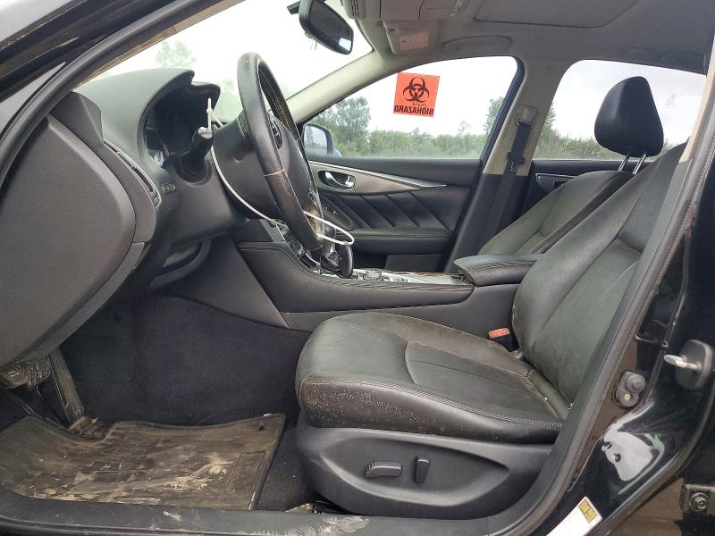 2015 Infiniti Q50 VIN JN1BV7ARXFM392702 COPART salvage auction — WATER/FLOOD, OH - CERT OF TITLE-FLOOD VEHICLE, sold $1,350 on 2026-07-21 (photo 7)