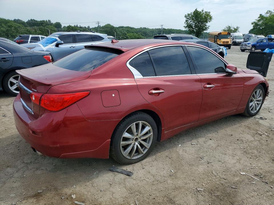 2016 Infiniti Q50 VIN JN1EV7AP7GM303276 COPART salvage auction — MECHANICAL, Fl - Certificate Of Title, sold $400 on 2026-07-02 (photo 3)