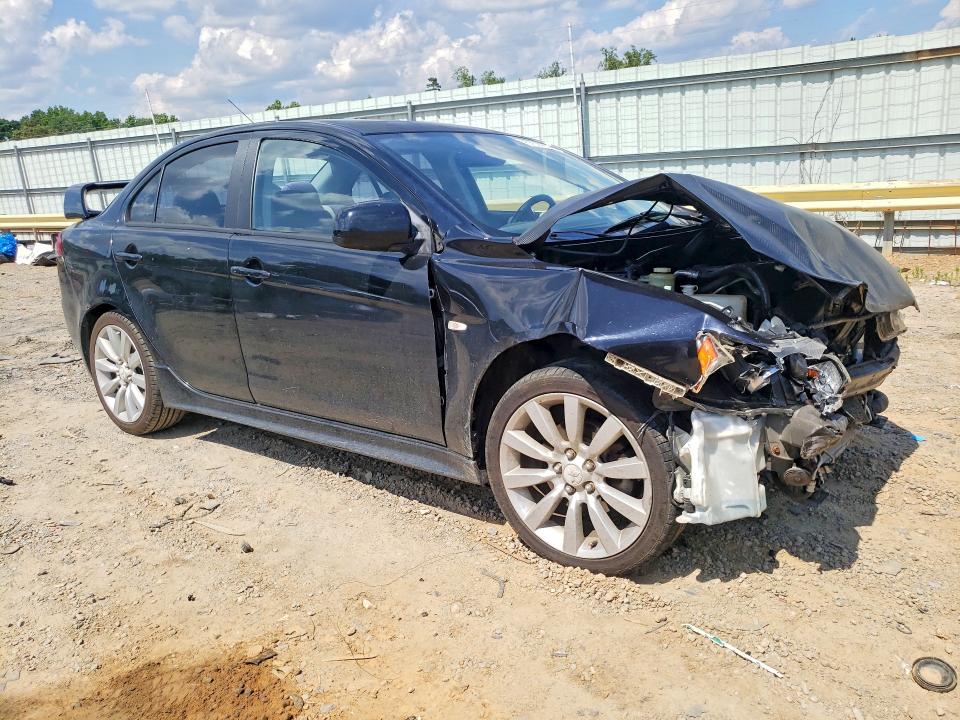 2008 Mitsubishi Lancer VIN JA3AU86U98U025080 COPART salvage auction — FRONT END, Va - Cert Of Title - Salvage, sold $275 on 2026-07-06 (photo 4)