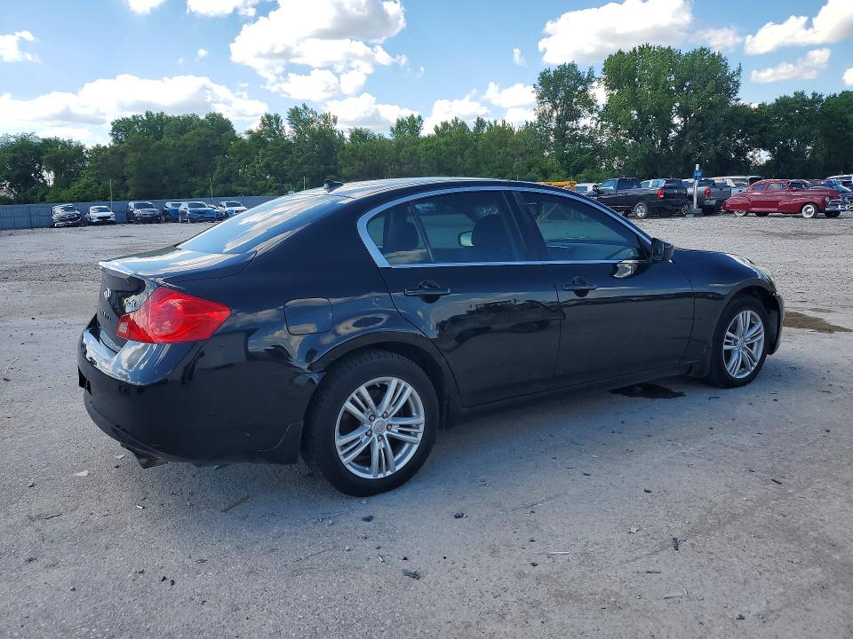 2011 Infiniti G VIN JN1DV6AR4BM650984 COPART salvage auction — FRONT END, Ia - Cert Of Title-Salvage Title, sold $525 on 2026-07-24 (photo 3)