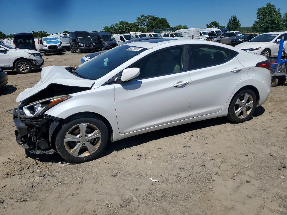 2016 Hyundai Elantra VIN 5NPDH4AE1GH674408 COPART salvage auction — FRONT END, Md - Cert Of Salvage > 75% Damage, sold $1,200 on 2026-07-02 (photo 1)
