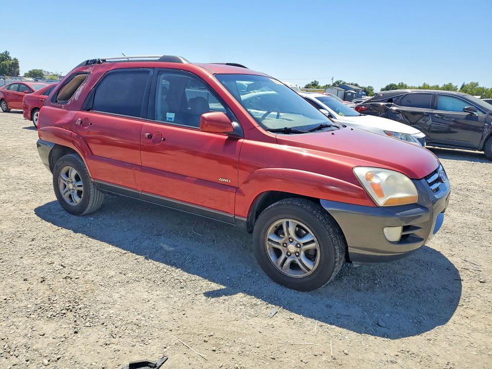 2005 Kia Sportage VIN KNDJE723457107833 COPART salvage auction — REAR END, Ca - Salvage Certificate, sold $350 on 2026-07-21 (photo 4)