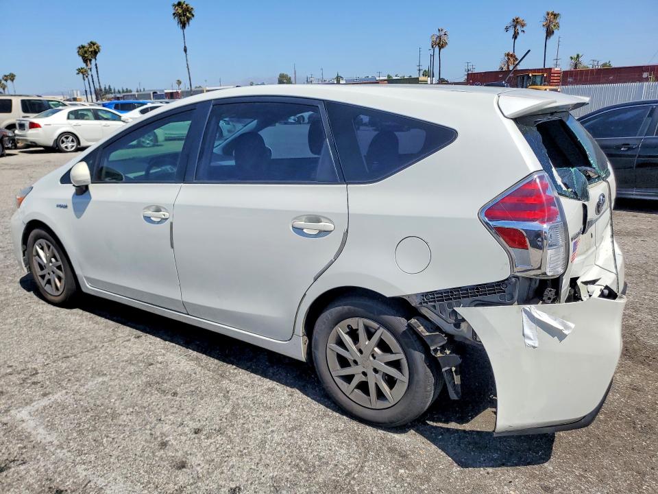 2015 Toyota Prius v VIN JTDZN3EU9FJ029439 COPART salvage auction — REAR END, Ca - Salvage Certificate, sold $2,300 on 2026-07-31 (photo 2)