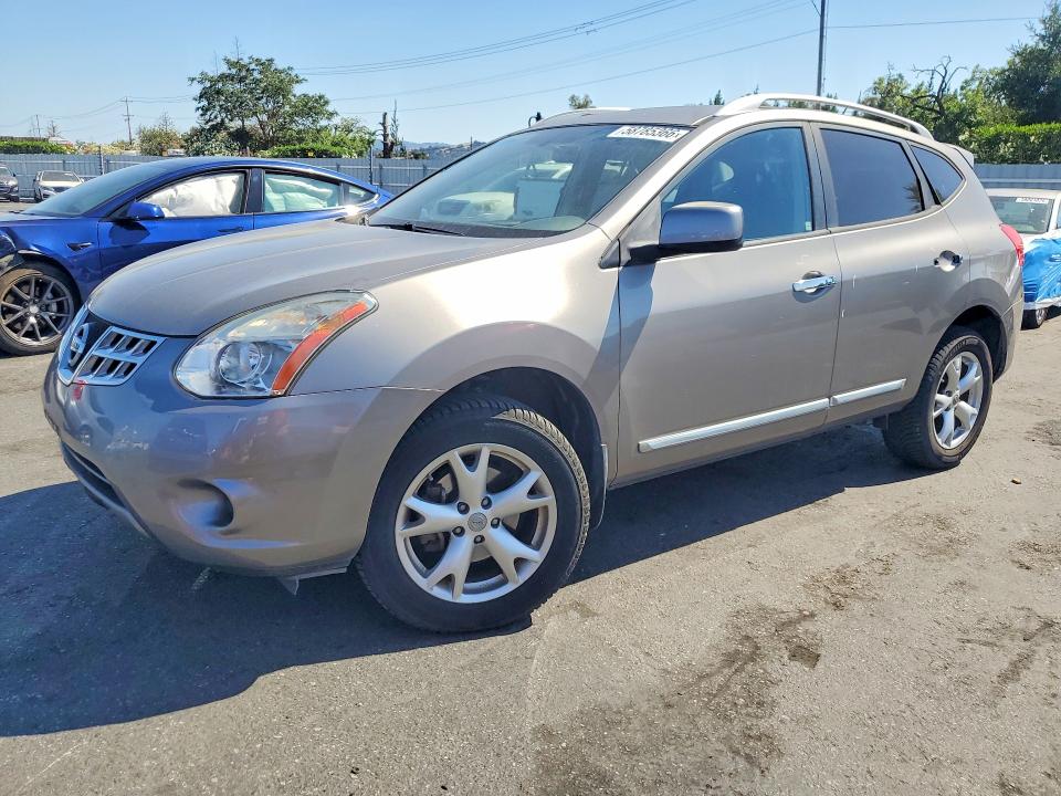 2011 Nissan Rogue sport VIN JN8AS5MT4BW165361 COPART salvage auction — REAR END, Ca - Salvage Certificate, sold $1,150 on 2026-07-07 (photo 1)