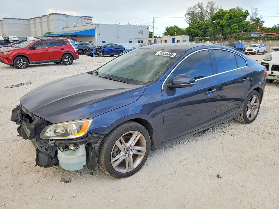 2015 Volvo S60 VIN YV140MFD5F1318843 COPART salvage auction — FRONT END, Fl - Cert Of Title Slvg Rebuildable, sold $1,600 on 2026-08-04 (photo 1)
