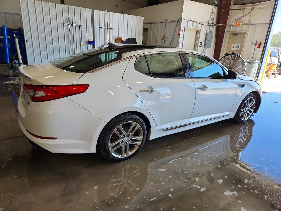 2013 Kia Optima VIN 5XXGR4A66DG235070 COPART salvage auction — FRONT END, Il - Salvage Certificate, sold $1,200 on 2026-07-13 (photo 3)
