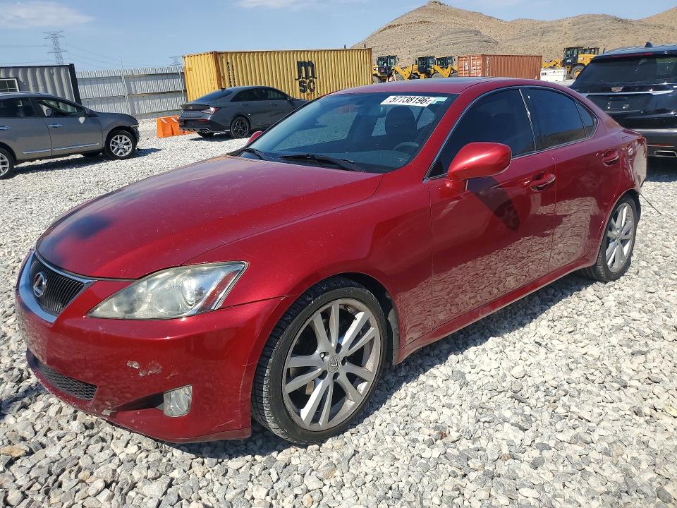 2007 Lexus Is 250 VIN JTHBK262675033216 COPART salvage auction — REAR END, NV - SALVAGE TITLE, sold $1,500 on 2026-07-13 (photo 1)