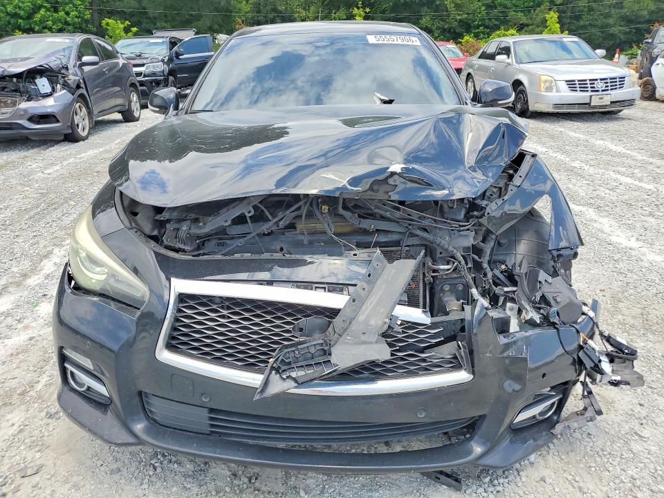 2014 Infiniti VIN JN1BV7AR8EM693631 COPART salvage auction — FRONT END, Ga - Cert Of Title-Salvage, sold $600 on 2026-07-20 (photo 5)