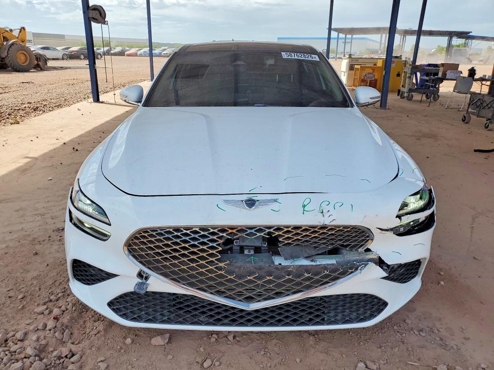 2022 Genesis Gv70 VIN KMTG34TA9NU098528 COPART salvage auction — FRONT END, Az - Cert Of Title - Salvage, sold $6,900 on 2026-07-07 (photo 5)