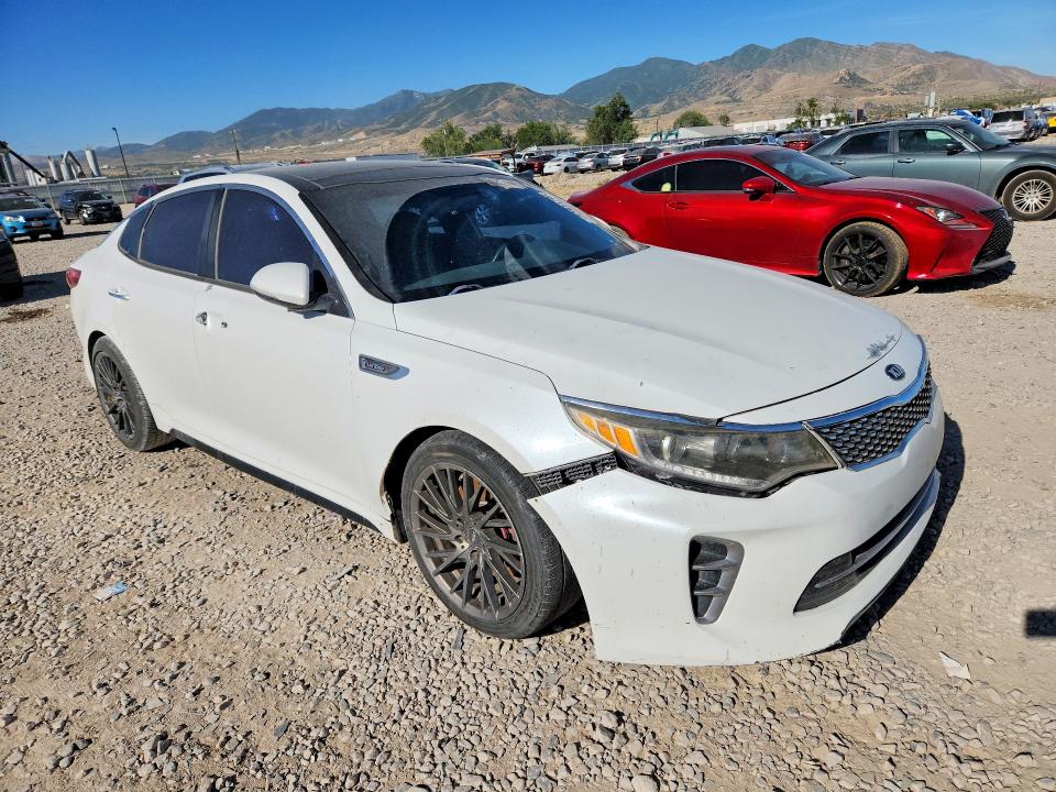 2016 Kia Optima VIN 5XXGW4L25GG024871 COPART salvage auction — FRONT END, Nm - Certificate Of Title, sold $1,700 on 2026-07-07 (photo 4)
