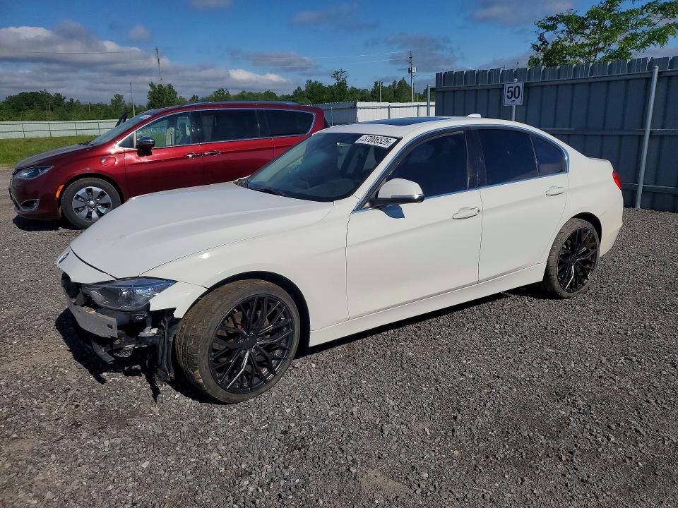 2014 BMW 3er VIN WBA3B3G52ENR85113 COPART salvage auction — FRONT END, On - Permit Salvage, sold $250 on 2026-08-20 (photo 1)