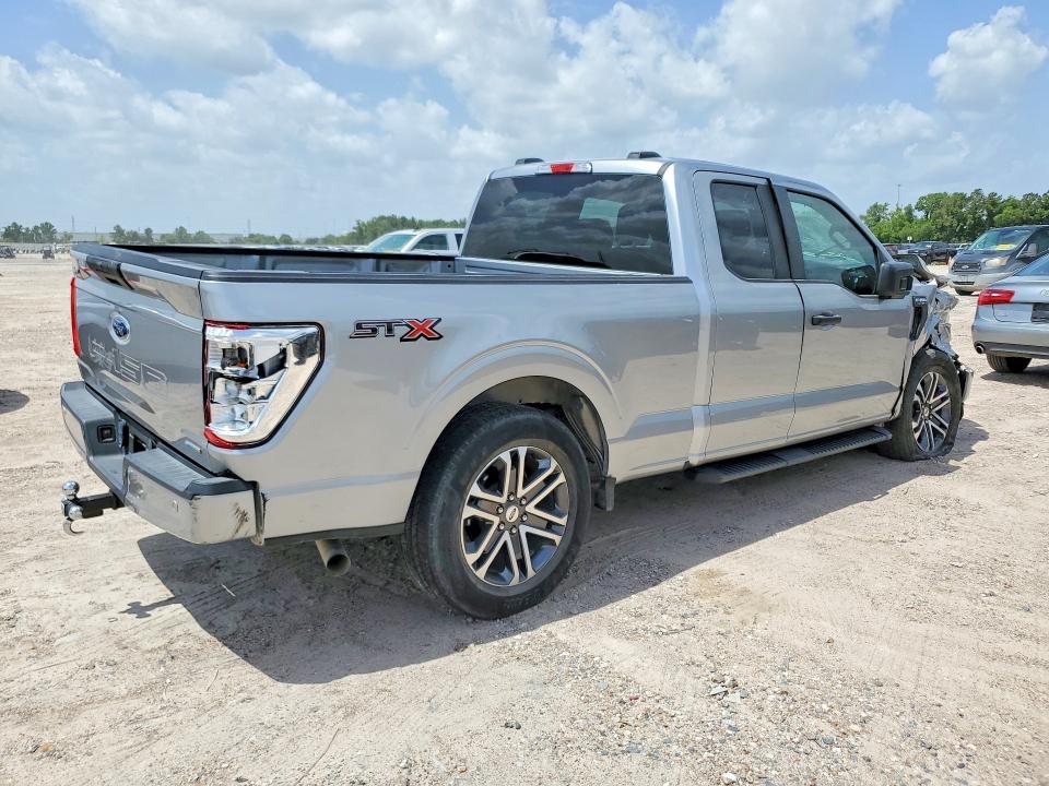 2021 Ford F-150 VIN 1FTEX1CP0MKE88263 COPART salvage auction — FRONT END, Tx - Certificate Of Title, sold $7,000 on 2026-07-31 (photo 3)