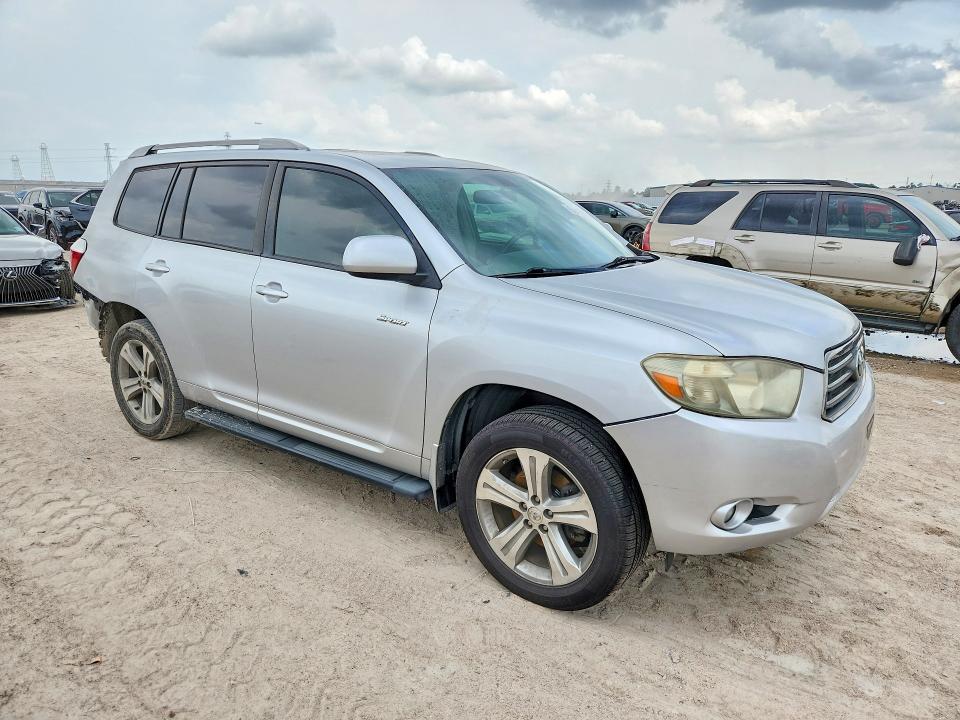 2009 Toyota Highlander VIN JTEDS43A892084458 COPART salvage auction — REAR END, Tx - Salvage Vehicle Title, sold $2,700 on 2026-07-24 (photo 4)