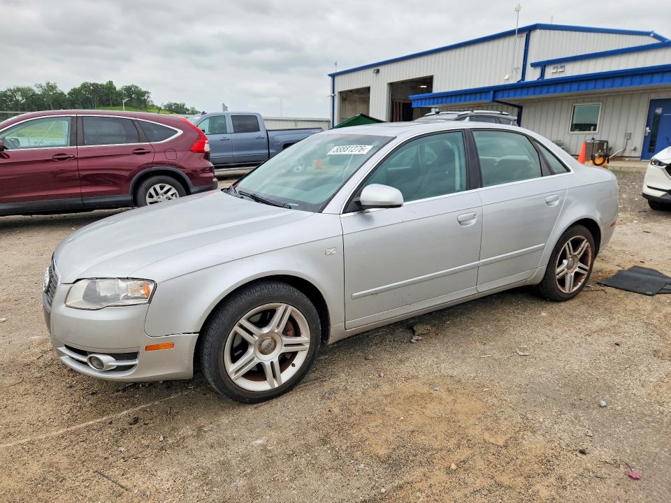 2007 Audi A4 VIN WAUDF78E37A058081 COPART salvage auction — HAIL, Wi - Junked Vehicle Bill Of Sale, sold $300 on 2026-07-14 (photo 1)