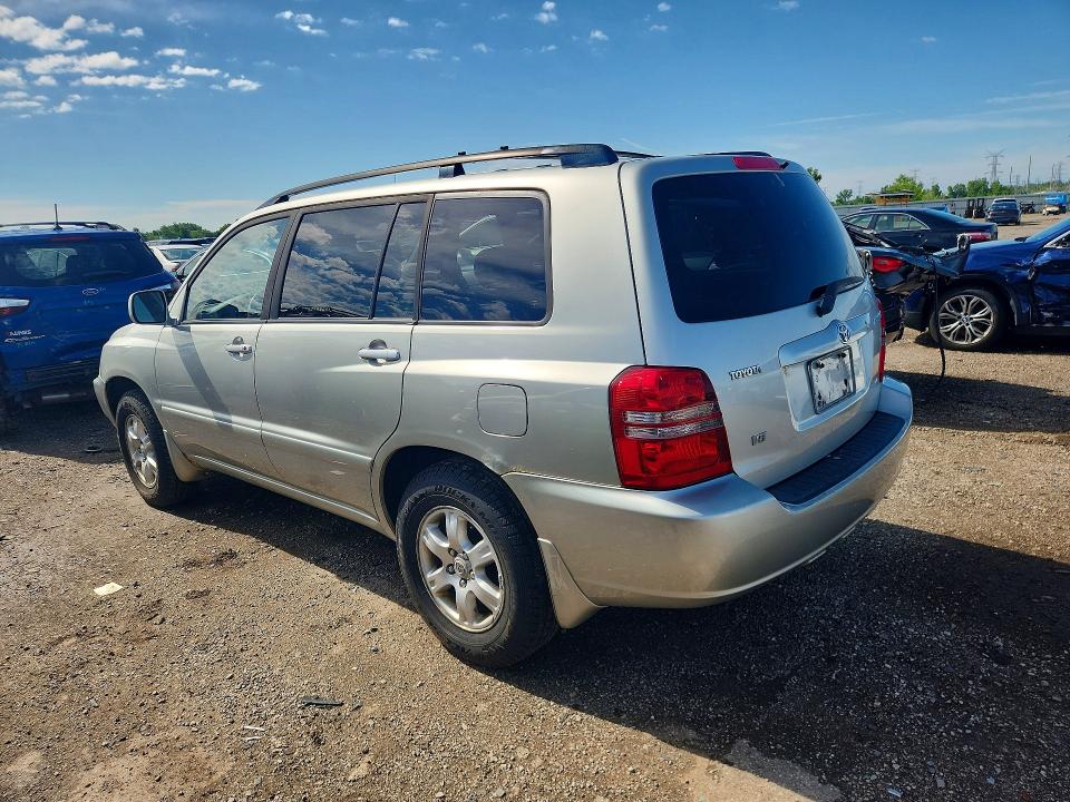 2003 Toyota Highlander VIN JTEGF21A130112144 COPART salvage auction — MINOR DENT/SCRATCHES, Il - Certificate Of Title, sold $425 on 2026-07-28 (photo 2)