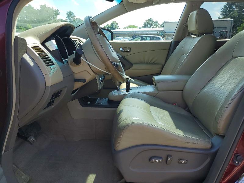 2009 Nissan Murano VIN JN8AZ18W99W208286 COPART salvage auction — SIDE, MA - CERT OF TITLE-RECONSTRCTD COLL, sold $400 on 2026-07-20 (photo 7)