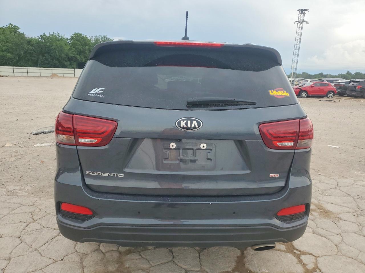 2020 Kia Sorento VIN 5XYPG4A32LG688317 COPART salvage auction — Hail, OK - CERTIFICATE OF TITLE, sold $4,450 on 2026-07-07 (photo 6)