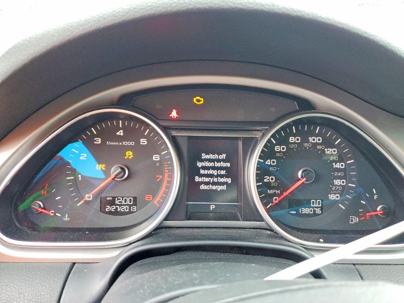 2015 Audi Q7 VIN WA1LGAFE9FD001578 COPART salvage auction — MECHANICAL, Oh - Certificate Of Title, sold $1,500 on 2026-07-28 (photo 9)