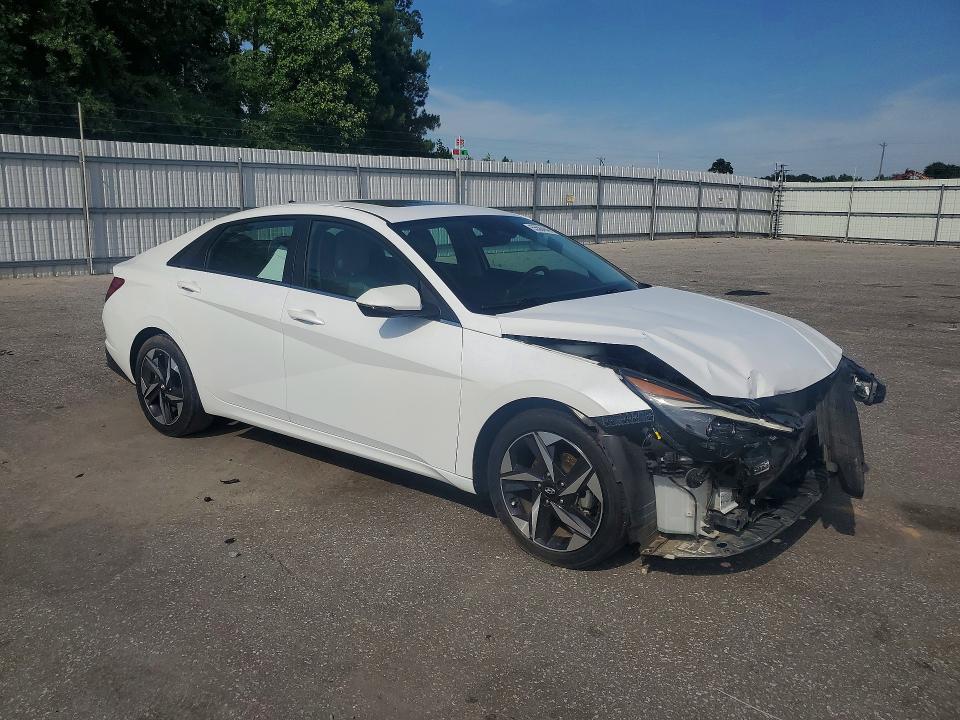 2022 Hyundai Elantra VIN 5NPLP4AG4NH055749 COPART salvage auction — FRONT END, Nc - Salvage Certificate Of Title, sold $5,100 on 2026-07-16 (photo 4)