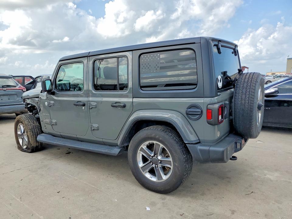 2021 Jeep Wrangler unlimited VIN 1C4HJXEN8MW645530 COPART salvage auction — FRONT END, Tx - Salvage Vehicle Title, sold $8,900 on 2026-07-20 (photo 2)