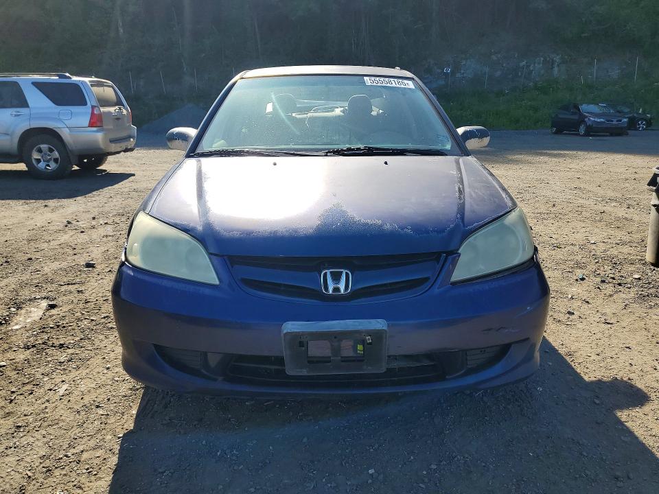 2004 Honda Civic VIN 2HGES16534H572627 COPART salvage auction — REAR END, NY - MV-907A SALVAGE CERTIFICATE, sold $350 on 2026-07-02 (photo 5)