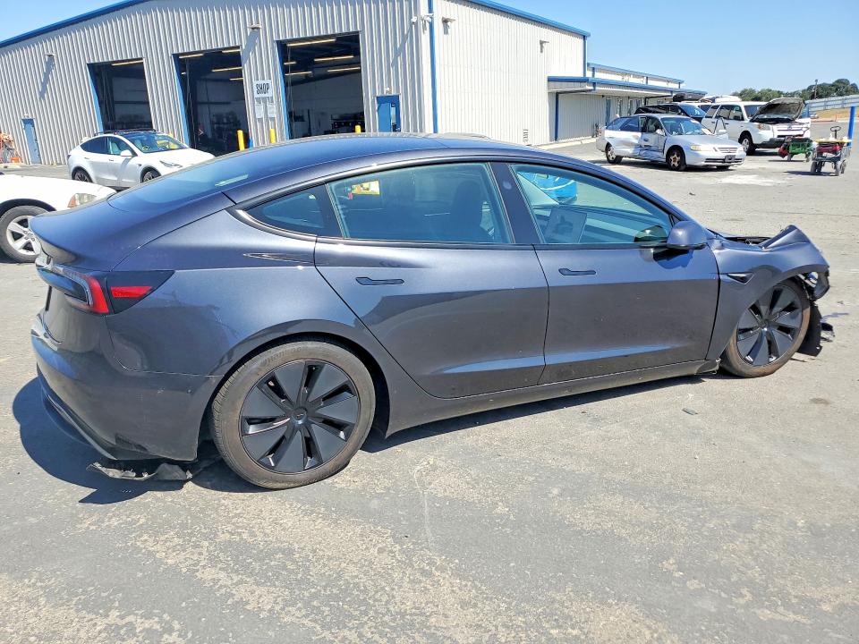 2025 Tesla Model 3 VIN 5YJ3E1EA1SF079236 COPART salvage auction — FRONT END, Ca - Salvage Certificate, sold $13,300 on 2026-07-14 (photo 3)