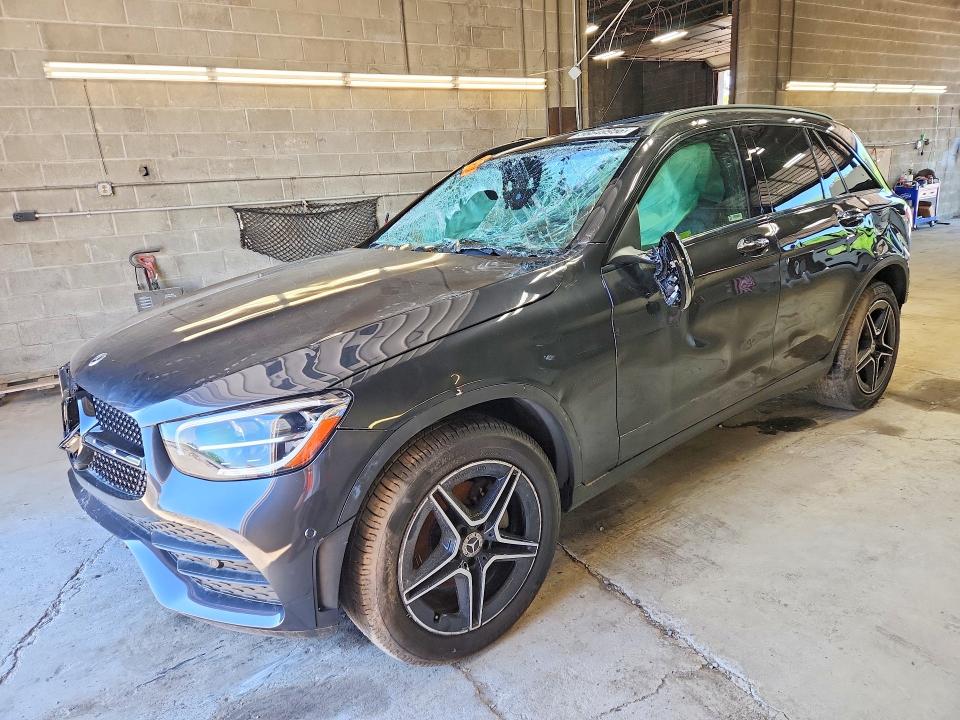 2021 Mercedes-benz Glc VIN W1N0G8EB5MV302650 COPART salvage auction — FRONT END, On - Permit Irrepairable, sold $550 on 2026-07-13 (photo 1)