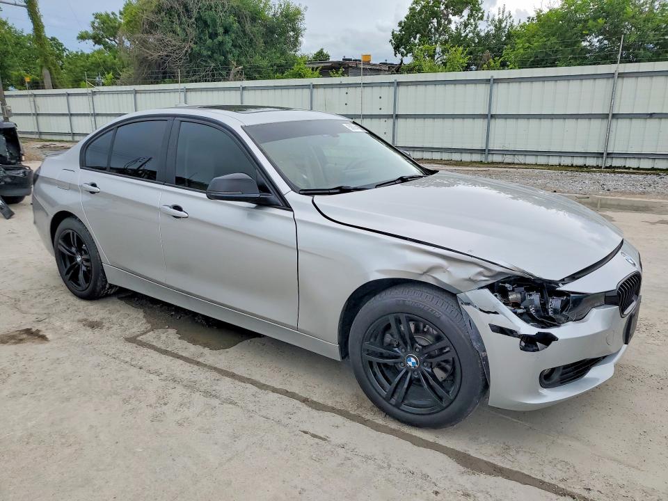 2013 BMW 3 series VIN WBA3B5G51DNS04933 COPART salvage auction — FRONT END, Tx - Salvage Vehicle Title, sold $975 on 2026-07-14 (photo 4)