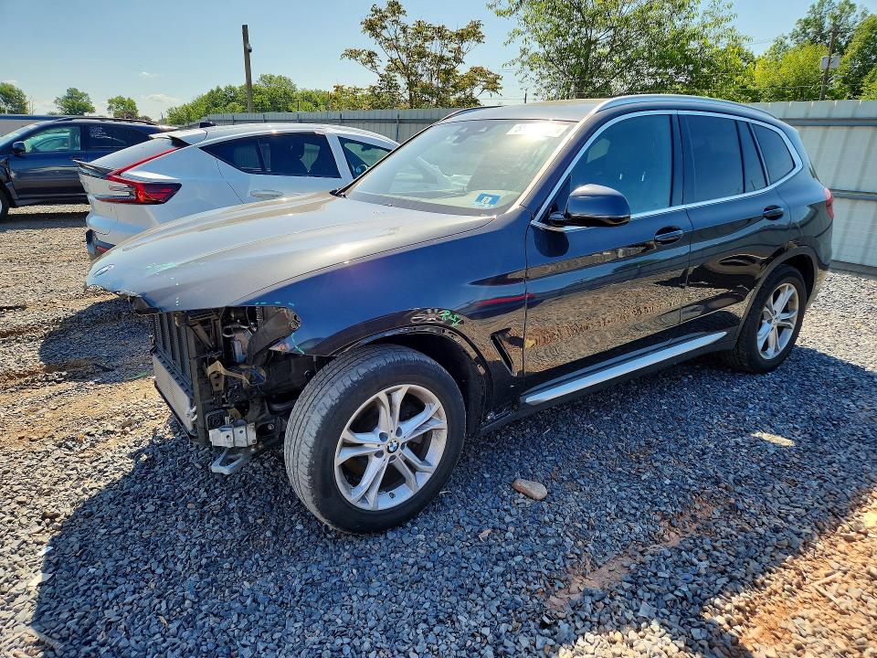 2020 BMW X3 VIN 5UXTY5C07L9D33599 COPART salvage auction — FRONT END, Nj - Cert Of Title-Salvage, sold $10,100 on 2026-07-28 (photo 1)
