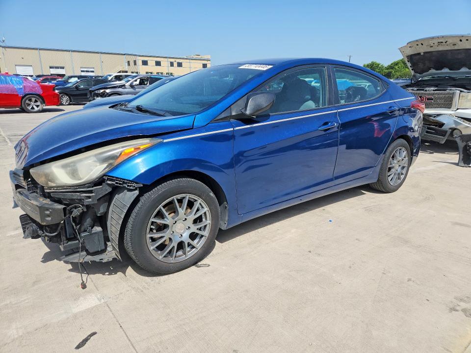 2014 Hyundai Elantra VIN KMHDH4AE1EU113947 COPART salvage auction — FRONT END, Tx - Salvage Vehicle Title, sold $2,500 on 2026-07-16 (photo 1)