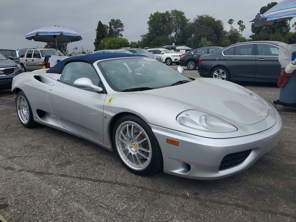 2002 Ferrari 360 VIN ZFFYT53A820127434 COPART salvage auction — REAR END, Ca - Salvage Certificate, sold $64,000 on 2026-08-28 (photo 4)