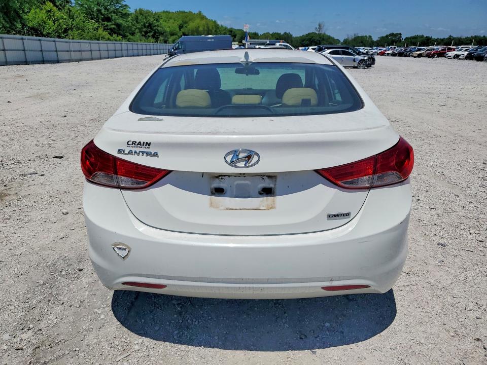 2013 Hyundai Elantra VIN 5NPDH4AE5DH341169 COPART salvage auction — HAIL, Ar - Cert Of Title-Salvage, sold $2,450 on 2026-07-27 (photo 6)