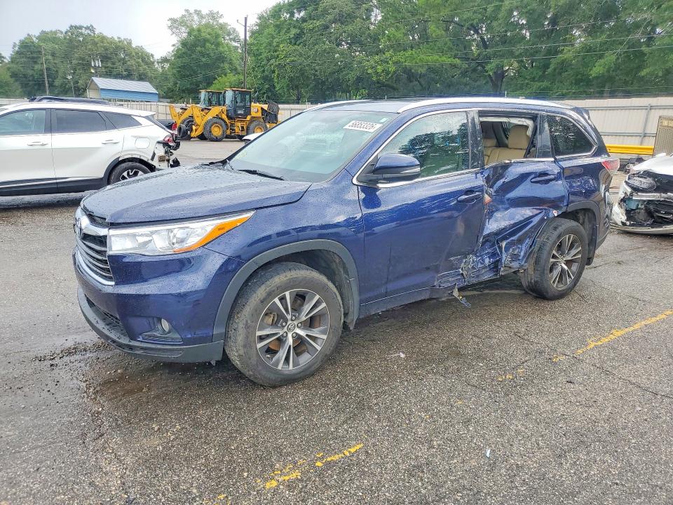 2016 Toyota Highlander VIN 5TDKKRFHXGS174928 COPART salvage auction — SIDE, Al - Cert Of Title-Salvage Title, sold $8,000 on 2026-07-20 (photo 1)