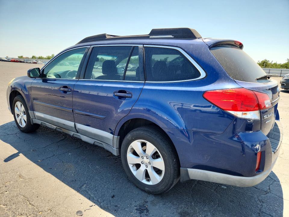 2011 Subaru Outback VIN 4S4BRBCC0B3336289 COPART salvage auction — STRIPPED, Ca - Salvage Certificate, sold $350 on 2026-07-02 (photo 2)
