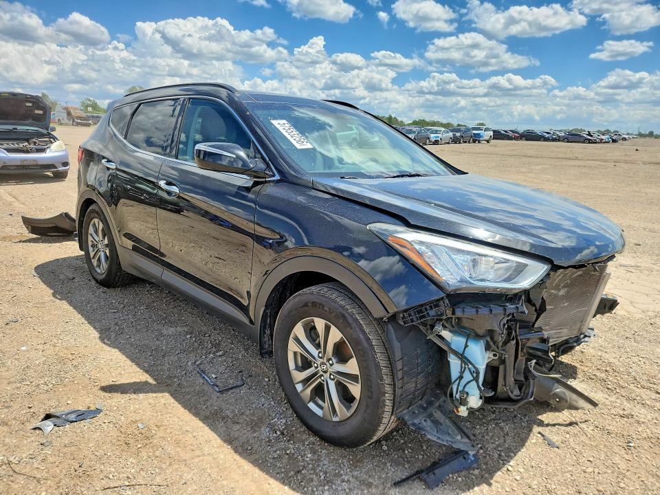2014 Hyundai Santa fe VIN 5XYZU3LB3EG136103 COPART salvage auction — FRONT END, Il - Salvage Certificate, sold $1,600 on 2026-07-28 (photo 4)