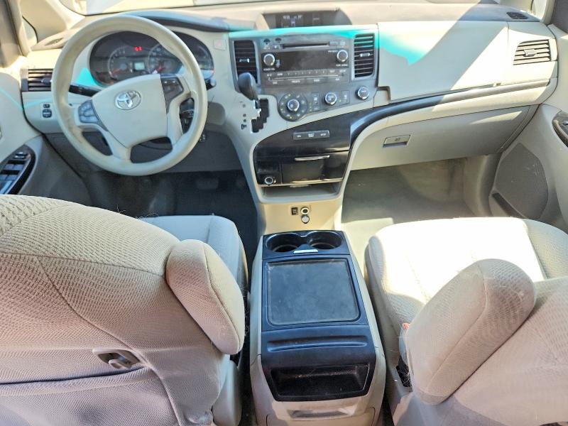 2012 Toyota Sienna VIN 5TDJK3DC0CS037460 COPART salvage auction — FRONT END, Or - Salvage Title Certificate, sold $1,650 on 2026-07-28 (photo 8)