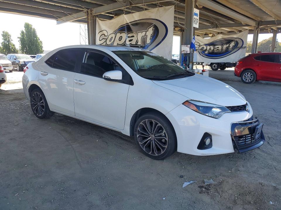 2014 Toyota Corolla VIN 5YFBURHE6EP072917 COPART salvage auction — FRONT END, Ca - Salvage Certificate, sold $325 on 2026-07-28 (photo 4)