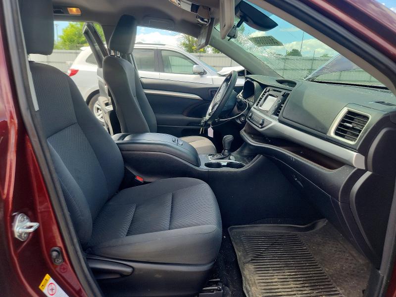 2017 Toyota Highlander VIN 5TDBZRFH5HS420622 COPART salvage auction — SIDE, Wi - Junked Vehicle Bill Of Sale, sold $4,700 on 2026-07-13 (photo 7)