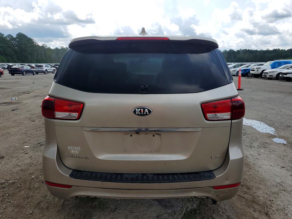 2017 Kia SEDONA VIN KNDMB5C11H6231947 COPART salvage auction — REAR END, Sc - Cert Of Title-Salvage, sold $2,150 on 2026-07-27 (photo 6)