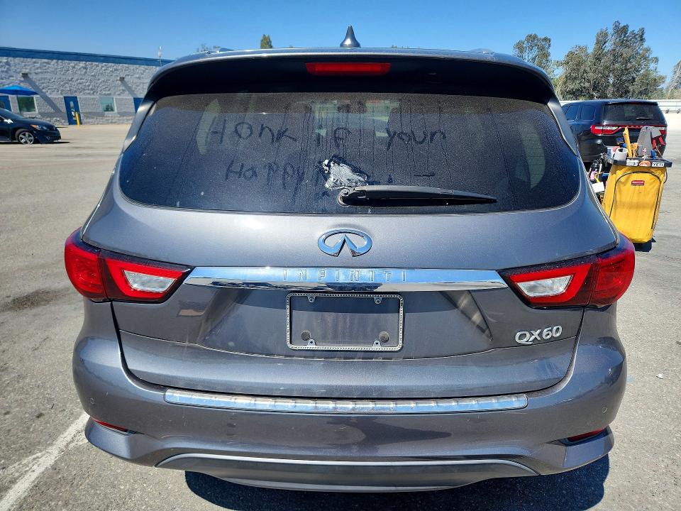 2016 Infiniti Qx60 VIN 5N1AL0MN1GC507009 COPART salvage auction — FRONT END, Ca - Salvage Certificate, sold $1,100 on 2026-07-30 (photo 6)