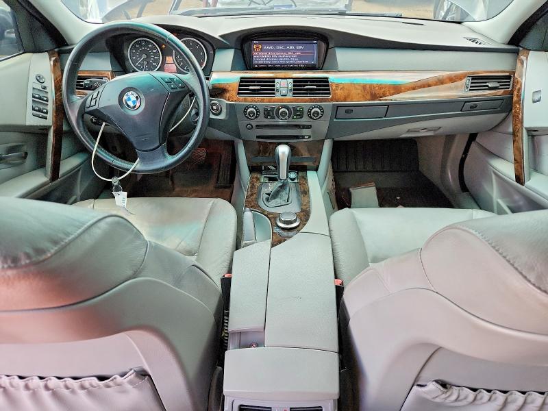 2006 BMW 5er VIN WBANN73556CN02983 COPART salvage auction — FRONT END, Il - Salvage Certificate, sold $675 on 2026-07-21 (photo 8)