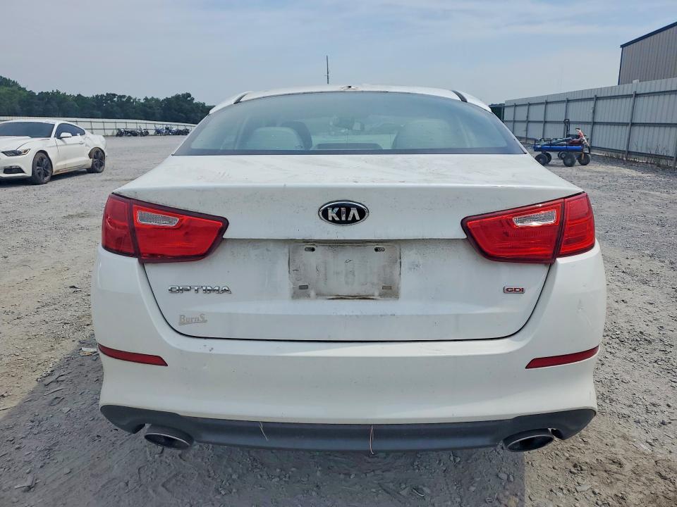 2015 Kia Optima VIN 5XXGM4A75FG358871 COPART salvage auction — VANDALISM, Nc - Salvage Certificate Of Title, sold $1,600 on 2026-07-22 (photo 6)