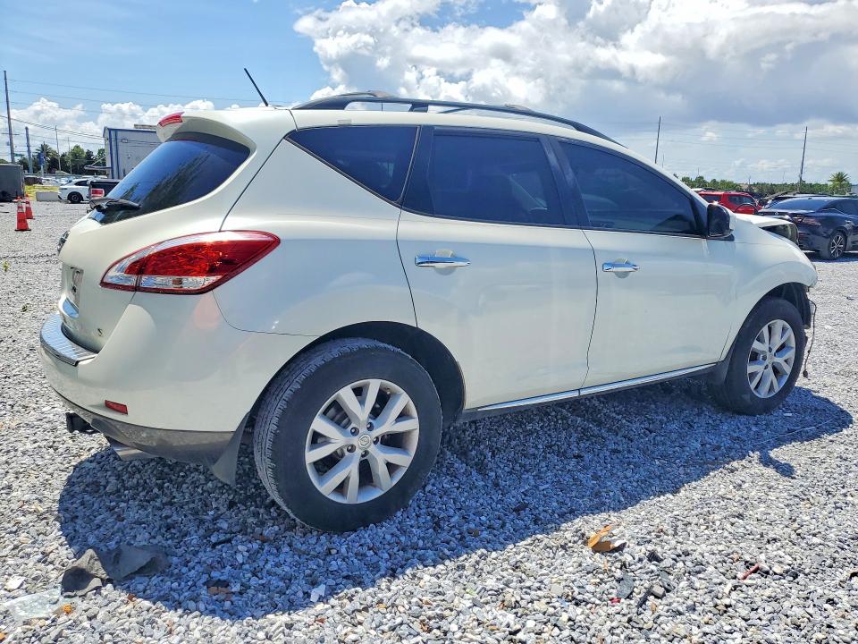 2011 Nissan Murano VIN JN8AZ1MU5BW067680 COPART salvage auction — FRONT END, Fl - Cert Of Title Slvg Rebuildable, sold $500 on 2026-07-10 (photo 3)
