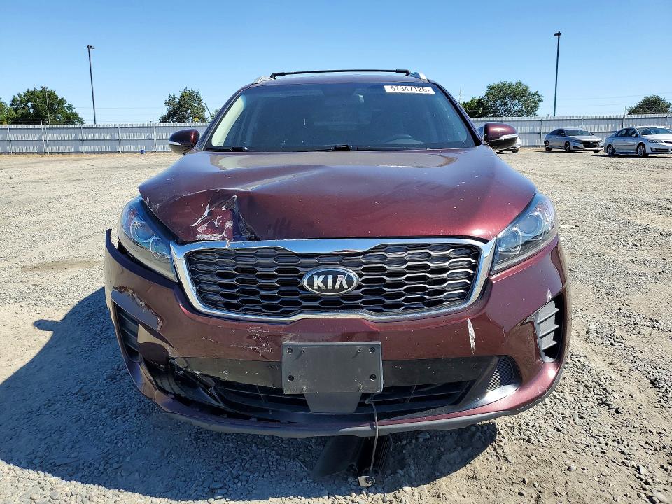 2020 Kia Sorento VIN 5XYPG4A30LG638175 COPART salvage auction — FRONT END, Ca - Salvage Certificate, sold $3,200 on 2026-07-16 (photo 5)